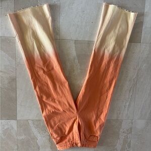 Veronica Beard Orange Ombre Kids Jeans